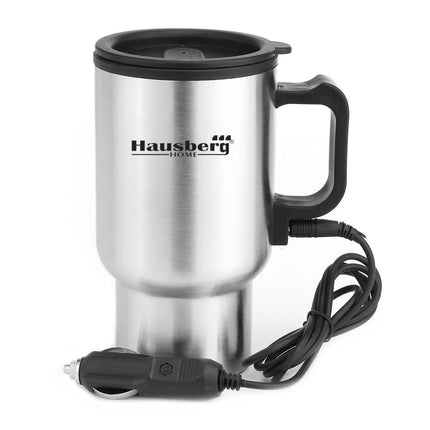 Electric Car Thermos Hausberg HB-H 1460, 12V, 450 ml, 70°C, Stainless Steel