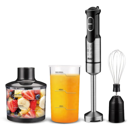 RAF Blender Set 4-in-1 | 800W | 4 Blades | 600ml Blender Jar | Fast Start | Total Crushing | mixing | chopping | beating eggs | mincing meat