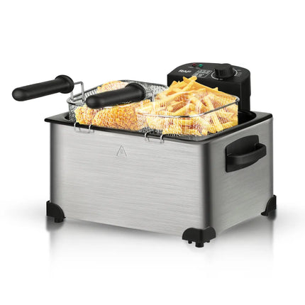 RAF Electric Double Basket Deep Fryer 5L Stainless-Steel