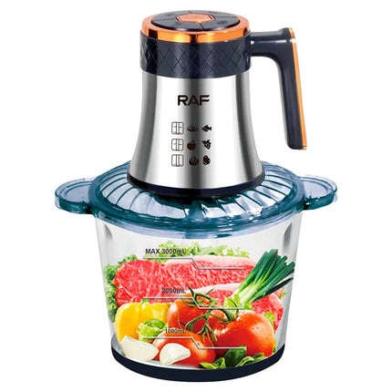 RAF Food Processor | 800W | 6 Sharp Blades | Low Noise | 3L Capacity