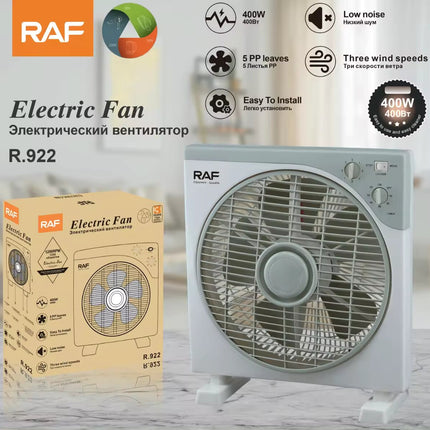 RAF Electric Fan | 3 Blades | Class A Energy Efficiency  | 3 Adjust Speed