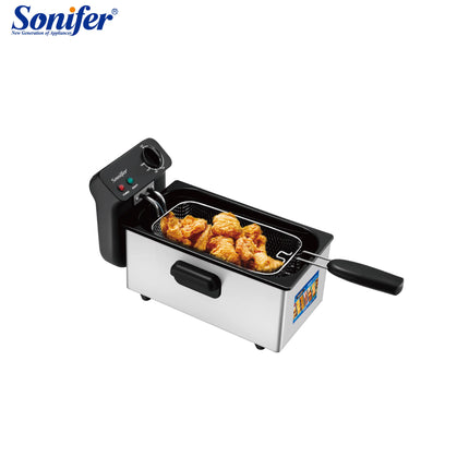 Sonifer Deep Fryer | home use stainless steel | 2000w | heating with tank electric oil deep fryer | 3L