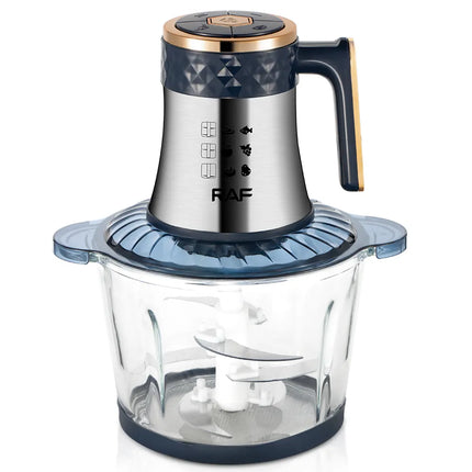 RAF Food Processor | 800W | 6 Sharp Blades | Low Noise | 3L Capacity