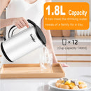 Sonifer Electric Kettle | 1500W | Stainless Steel | 1.8L Capacity | 360 Degree Rotational Base | Cordless | Boil-Dry Protection