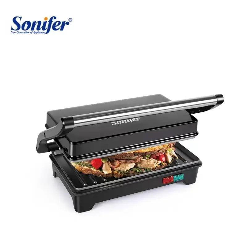 Sonifer Electric Grill | Non-Stick Coating Plate | Press meat plate | Overheat Protection
