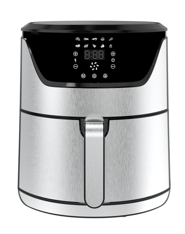 Kumtel Air Fryer 8.5L | 1800W, Inox, 60-Min Timer, Rapid Air Circulation, Keep Warm