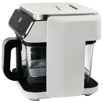 Air Fryer Hausberg HB-2343AB, 6.5L, Glass Basket, 12 Programs, Touchscreen, 1200W-1400W, 65-200°C, White