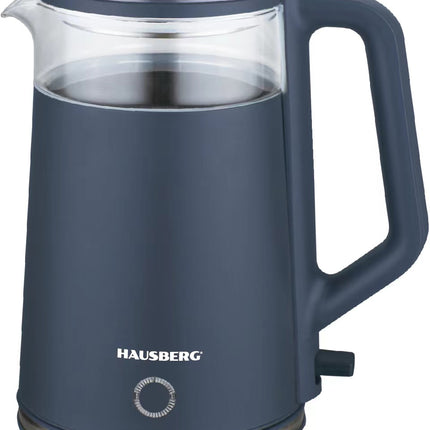 Hausberg ELECTRIC PLASTIC COATED GLASS KETTLE