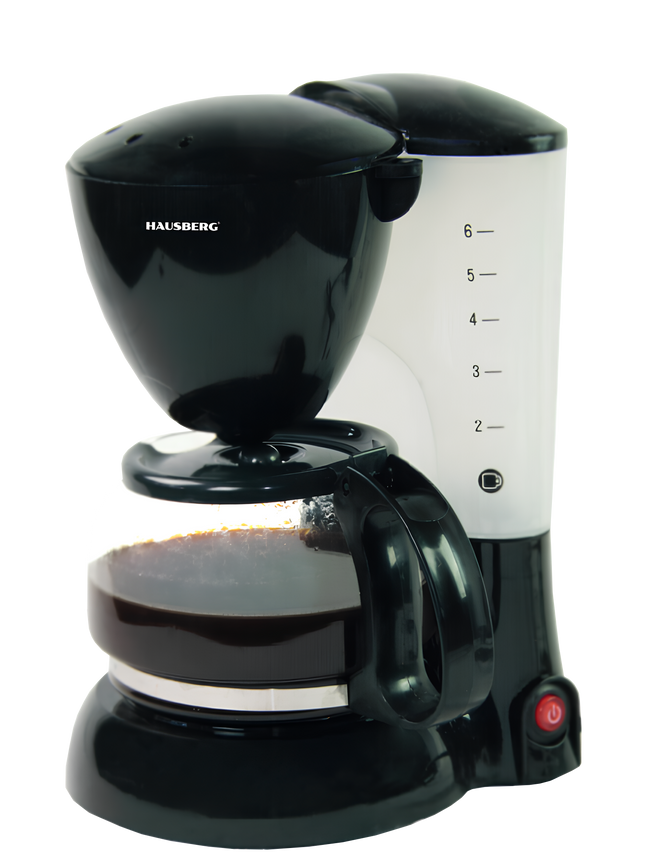 Hausberg ELECTRIC COFFEE MAKER | 6 cups (650ml) Capacity