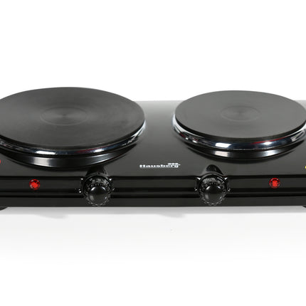 HAUSBERG 2 Burner Hob | 2500W | 5 LHeating Levels | Overheating protection