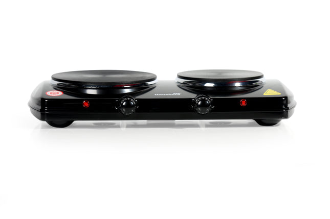 HAUSBERG 2 Burner Hob | 2500W | 5 LHeating Levels | Overheating protection