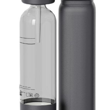 HAUSBERG Soda Maker | 1 L Capacity | Strong Bubbles | Gas cylinder make 55–60 times