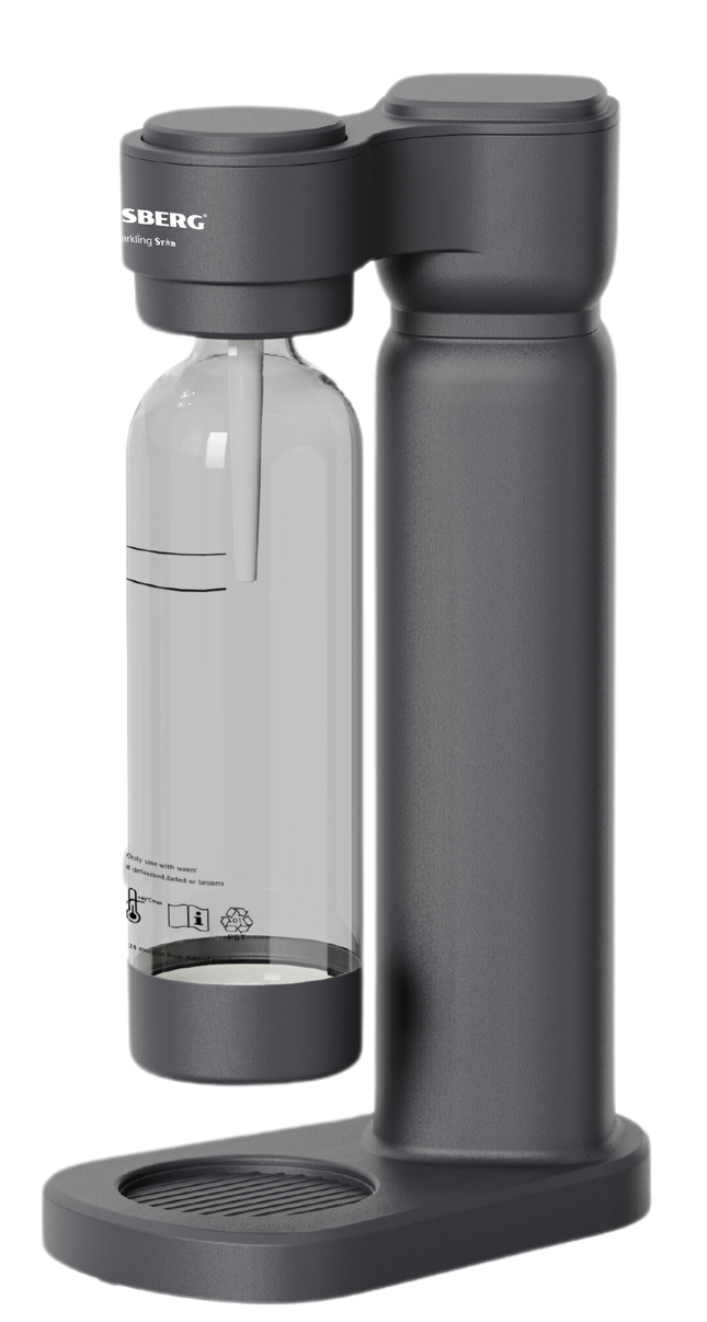 HAUSBERG Soda Maker | 1 L Capacity | Strong Bubbles | Gas cylinder make 55–60 times