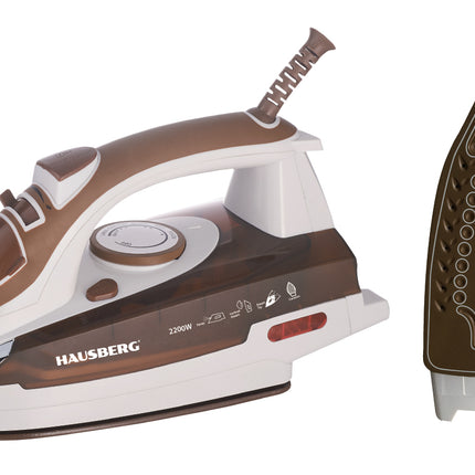 HAUSBERG ELECTRIC IRON WITH CERAMIC SOLEPLATE