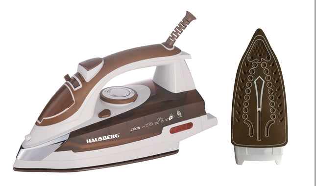 HAUSBERG ELECTRIC IRON WITH CERAMIC SOLEPLATE