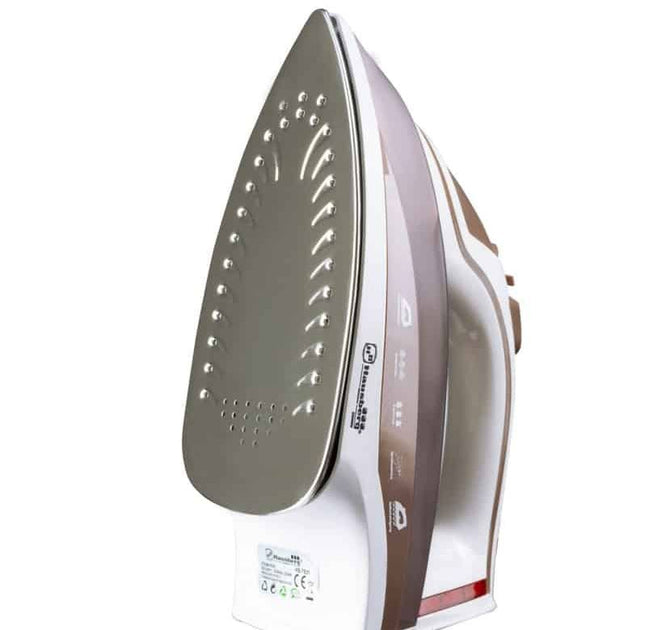 Hausberg Steam Iron HB-7831MR - 2200W with Stainless Steel &amp; Ceramic Soleplate, Adjustable Steam &amp; Temperature Control