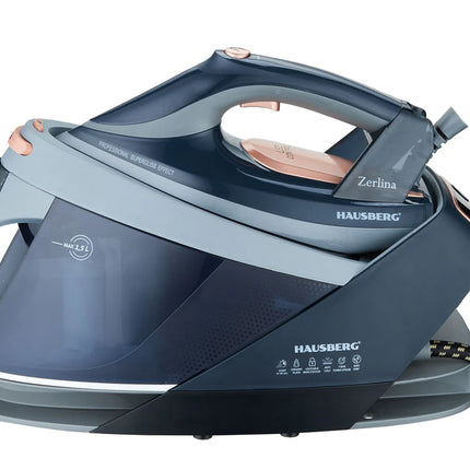 HAUSBERG Combo Offer | ELECTRIC IRON WITH STEAM BOILER + Metal Ironing Board