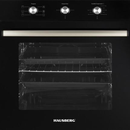 Hausberg Electric Built-In Oven 71L with Turbo Fan - HB-8053NG - Black
