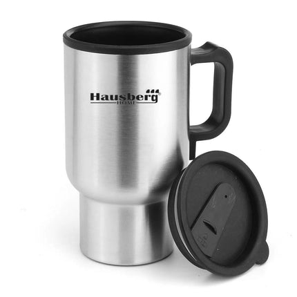 Electric Car Thermos Hausberg HB-H 1460, 12V, 450 ml, 70°C, Stainless Steel