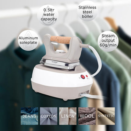 Steam Ironing Station HB-7927RST, 2000-2400W, 60g/min, 0.5L, Thermostat, Pressure 6 Bar