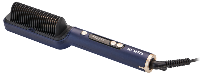 Kumtel Hair Straightening Brush | 30W, PTC Ceramic, LED Display, 200°C in Seconds