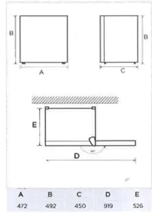 TABLE TOP FRIDGE WITH AN INCORPORATED FREEZER