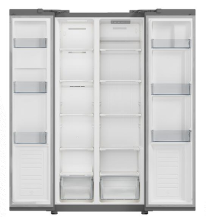 Hyundai 505L American Style Fridge Freezer | No Frost, Energy Efficient Grey Matt Stainless Steel, 5 Years Warranty (Copy)