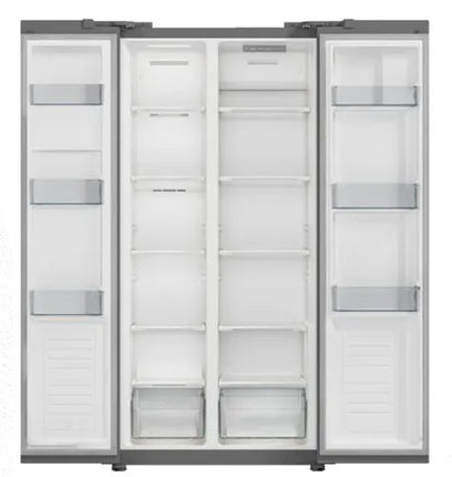 Hyundai Side-by-Side Fridge Freezer – 505L – Black Glass – No Frost – Class E