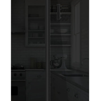 Hyundai Side-by-Side Fridge Freezer – 505L – Black Glass – No Frost – Class E