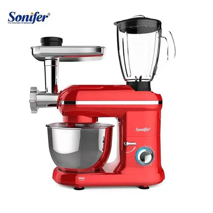 Sonifer 3-in-1 Stand Mixer | 1050W | 5.5L Stainless Steel Bowl | 6-Speeds