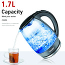 Sonifer Clear Electric Glass Kettle |  1.7L with Filter Water | LED Light