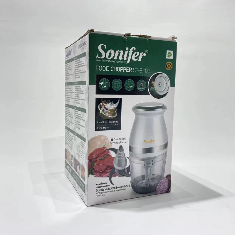 Sonifer Mini Food Chopper | 150W | 4 blades | Non-slip rubber base