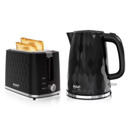 RAF 2-IN-1 Breakfast Set | 2 Slice Toaster and Electric Kettle