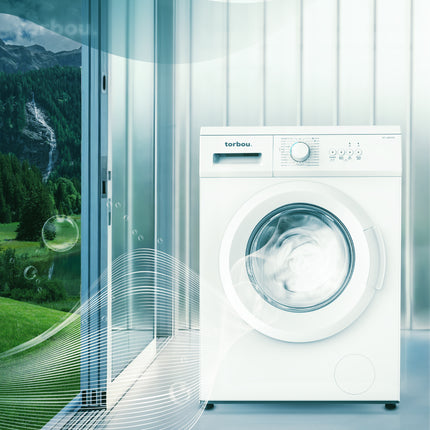 Torbou Washing Machine 7KG 1200RPM  - Energy Efficient, 23 Programs, and LED Display