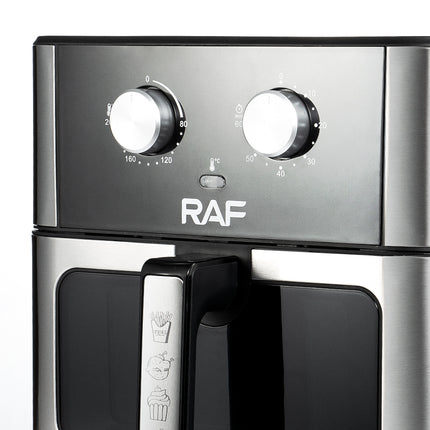 RAF Air Fryer | 1800W | 10L Capacity | Heating Indicator | Temperature Control | Non-stick skillet &amp; basket