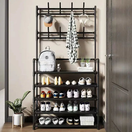 Shoe & Clothes Rack – 5-Layer Organizer |