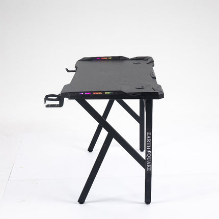 Prochimps Gaming Table with RGB and USB Cables - Cup Holder and Headset Hook
