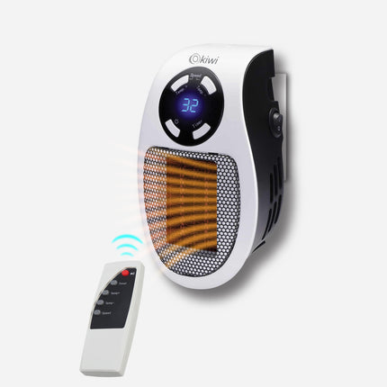 Kiwi Plug-In Ceramic Heater | Temperature Control | LED display with 4 buttons