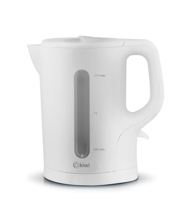 Kiwi Electric Kettle 1.7L with Boil-Dry Protection and Dual Water Level Window