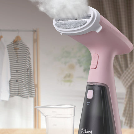 Kiwi Portable Garment Steamer | Automatic and continuous powerful steam | 120ml Capacity | Steam Button Lock