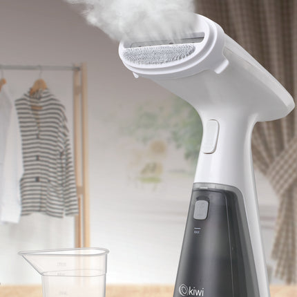 Kiwi Portable Garment Steamer | Automatic and continuous powerful steam | 120ml Capacity | Steam Button Lock