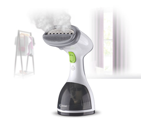 Kiwi Garment Steamer | 1000W | 260ml Water Capacity | Professional pump with heating element | 9 steam outlets