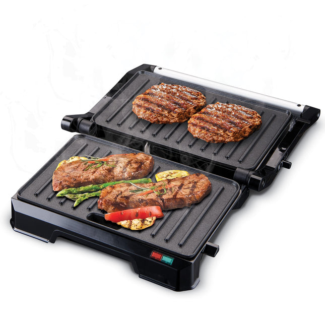 Kiwi Grill & Sandwich Maker | Opening 180 degrees | Non-stick Coating | Easy to Clean