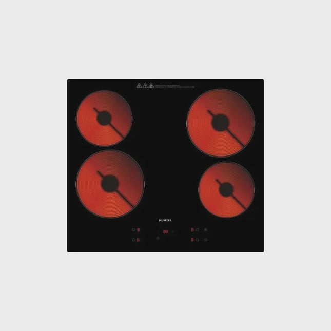 KUMTEL Built-In Infrared Cooker | 3000W Power | Touch Control | 99 Mins Timer | 9-Stage Power Setting | Child Lock | Suitable for Any Material Pot