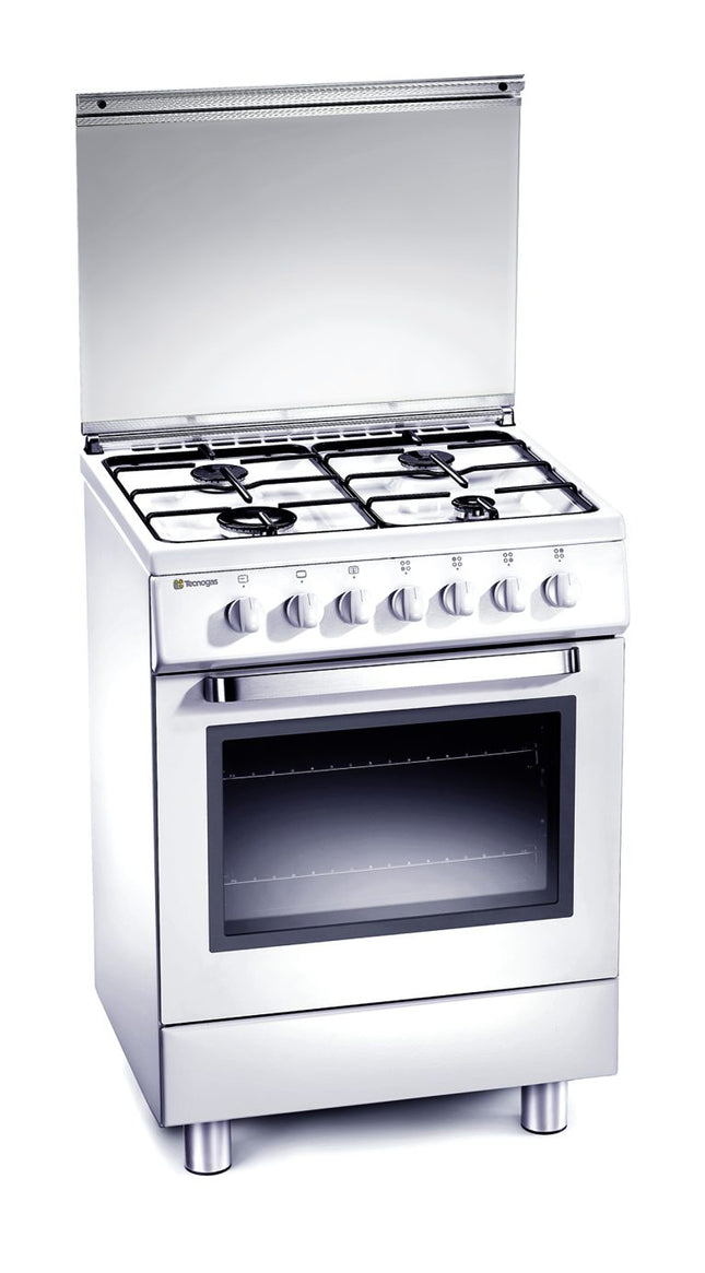 FREESTANDING WHITE GAS OVEN , 60CM X 50CM Capacity 54 L