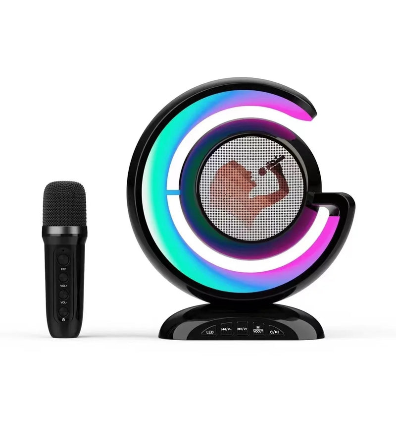 Prochimps Small Speaker 5W - with AUX - USB - TF - BT - RGB lights and karaoke