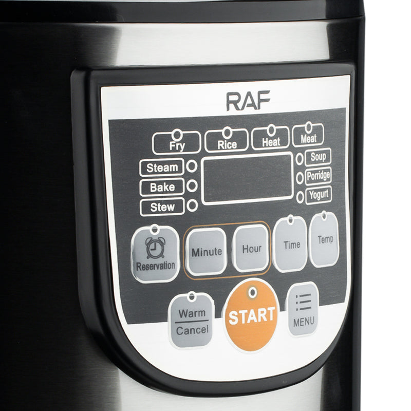 RAF 5L Electric Rice Cooker | Multi-Function Menu | Constant Temperature | 24-Hour Appointment Feature