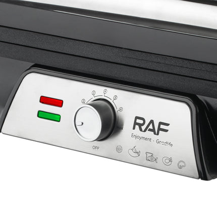 RAF Steak Machine | 2000W | Cool Touch | Non-Stick Coating | Two Sided Toasting