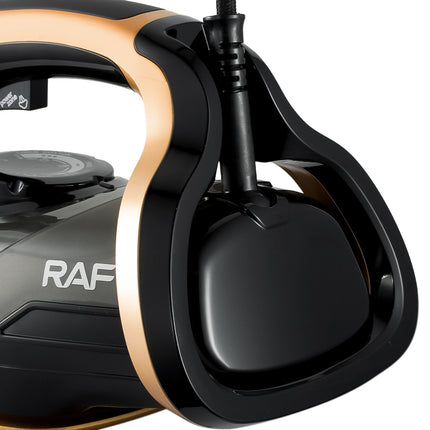 RAF Electric Steam Iron | 2600W | Vertical Steaming | Gold Ceramic bottom |  Thermostat Controlled