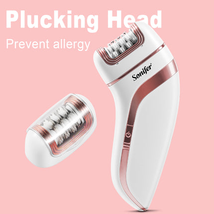 Sonifer 3-in-1 Hair Lady Epilator | USB Charging | Replaceable Heads
